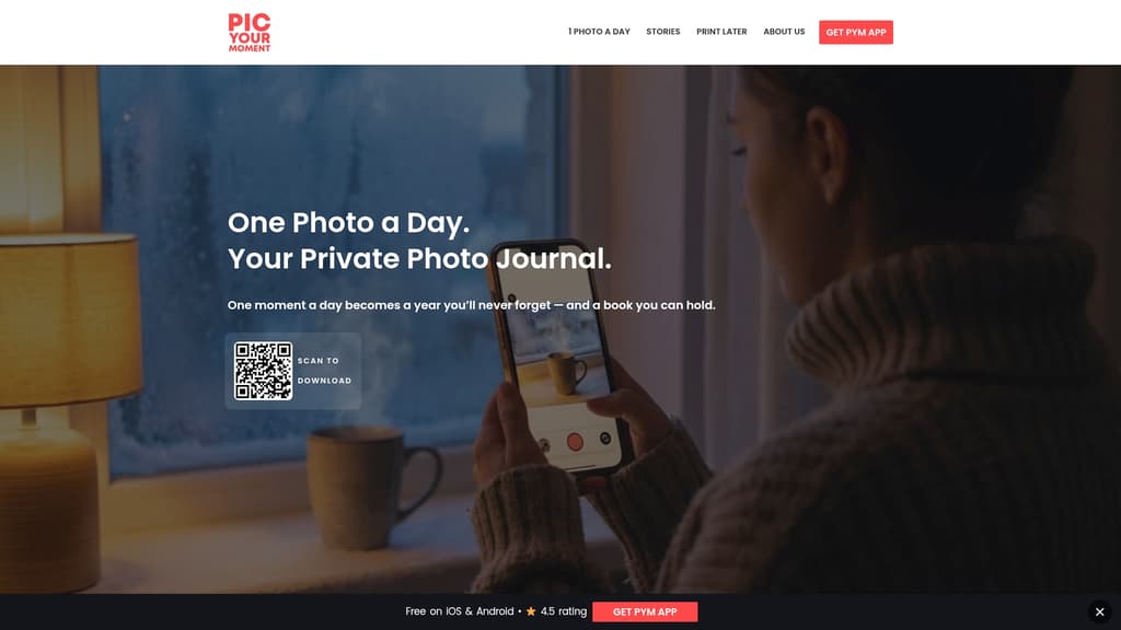 Capture d'écran de l'application Pym