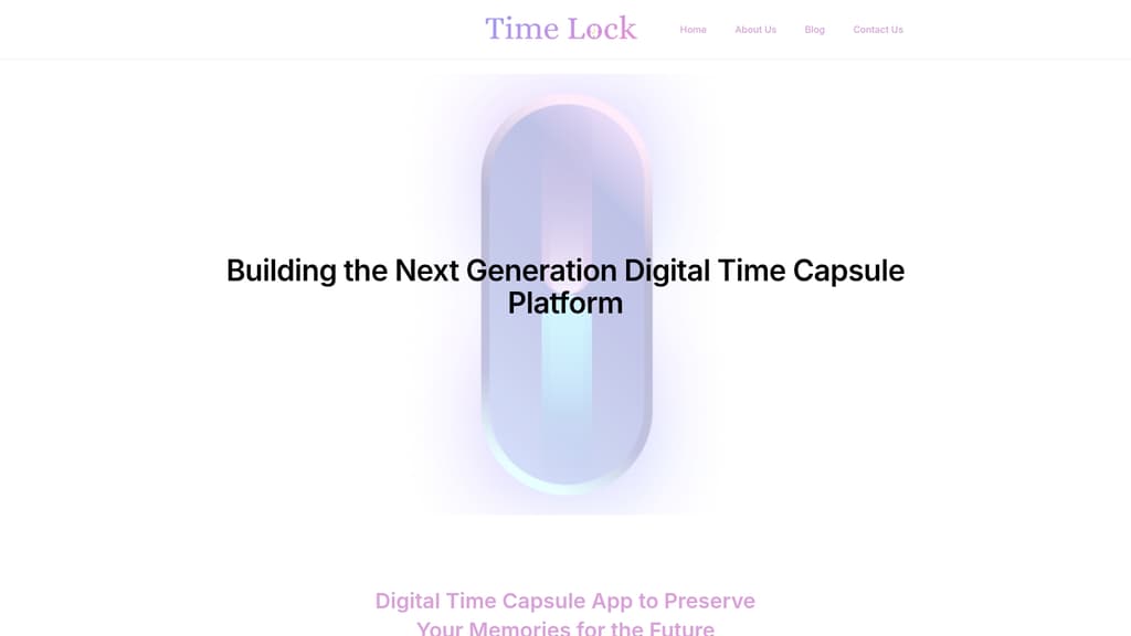 Capture d'écran de l'application Timelock