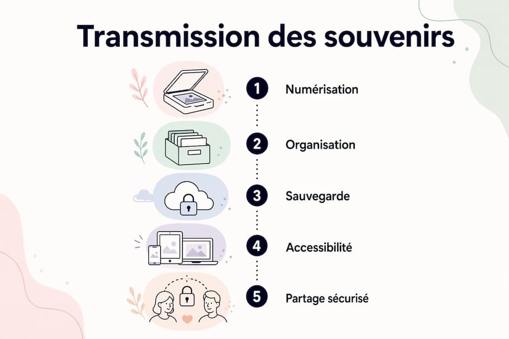 Infographie : comment transmettre ses souvenirs d’enfance, étape par étape