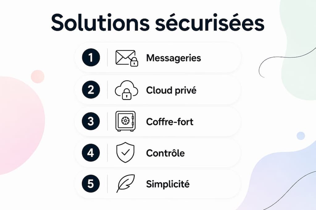 Infographie : cinq étapes essentielles pour partager vos photos en toute sécurité