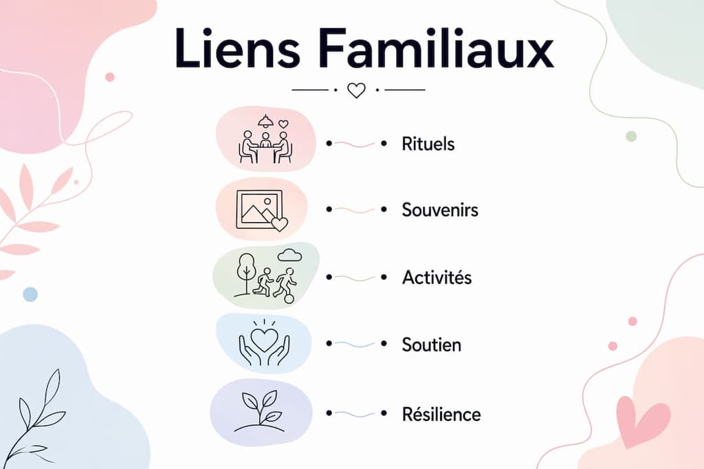 Infographie : comment les rituels et les souvenirs tissent les liens familiaux