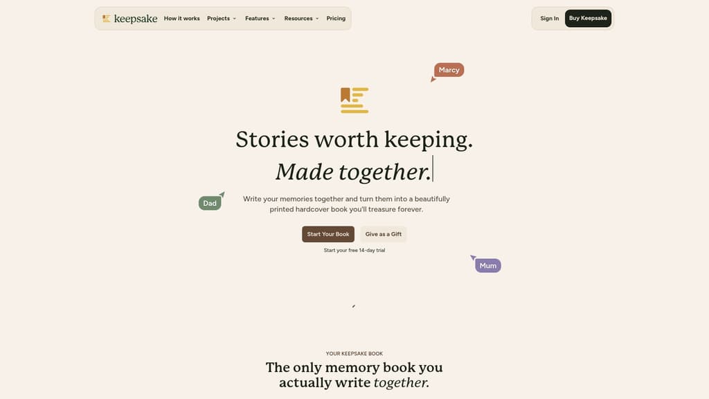 https://keepsakeproject.co
