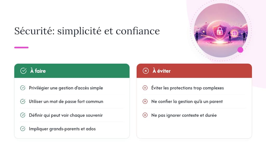 La sécurité d'un journal familial, c'est aussi une question de confiance — overview diagram