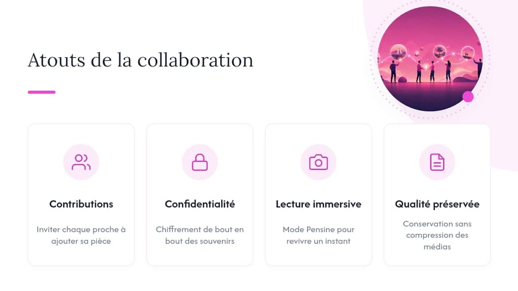 Comment faire collaborer toute la famille sur une même chronologie — overview diagram