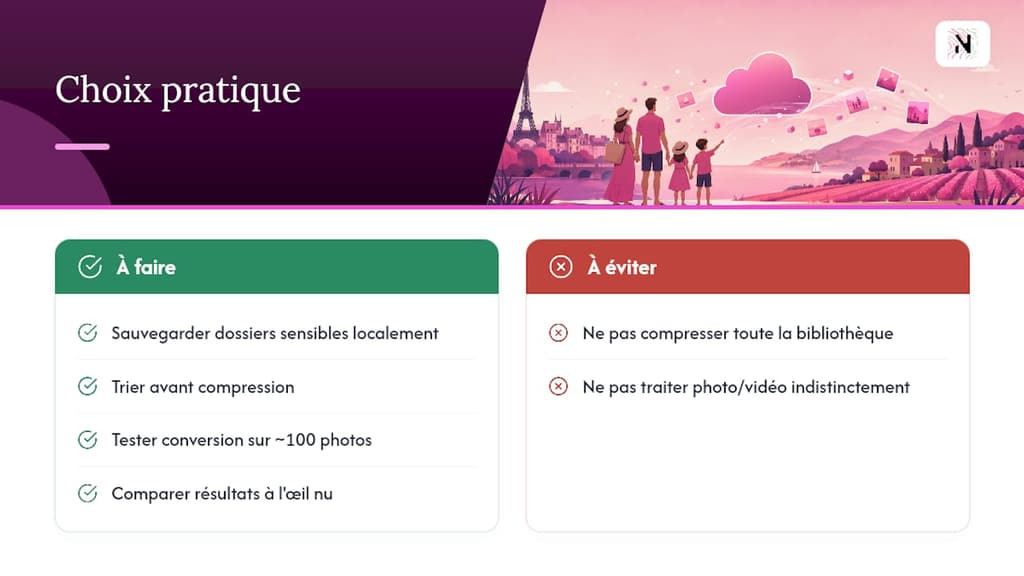 Quel compromis privilégier en pratique ? — overview diagram