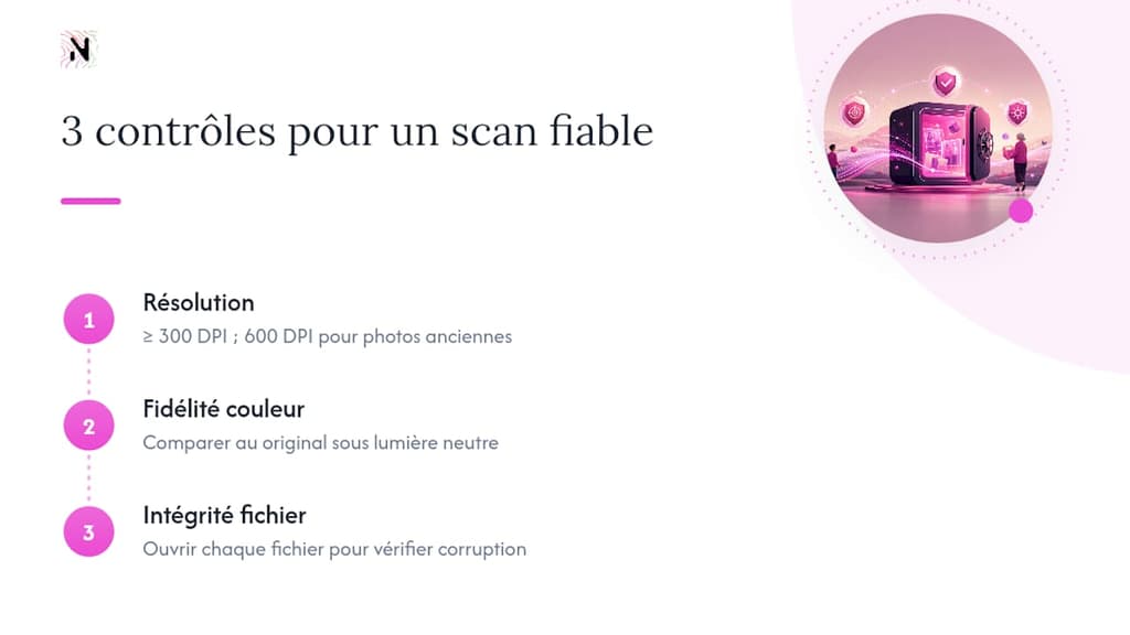 Trois contrôles qualité indispensables pour un document numérisé