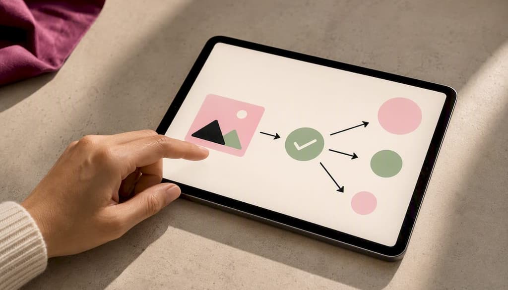 Processus visuel de sélection des audiences