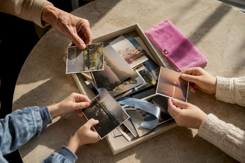 Partager des photos en qualité originale dans un journal familial