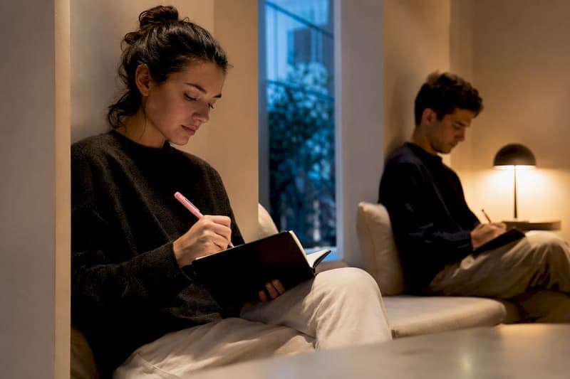 Journalisation collaborative pour couples : renforcer l'intimité par l'écriture
